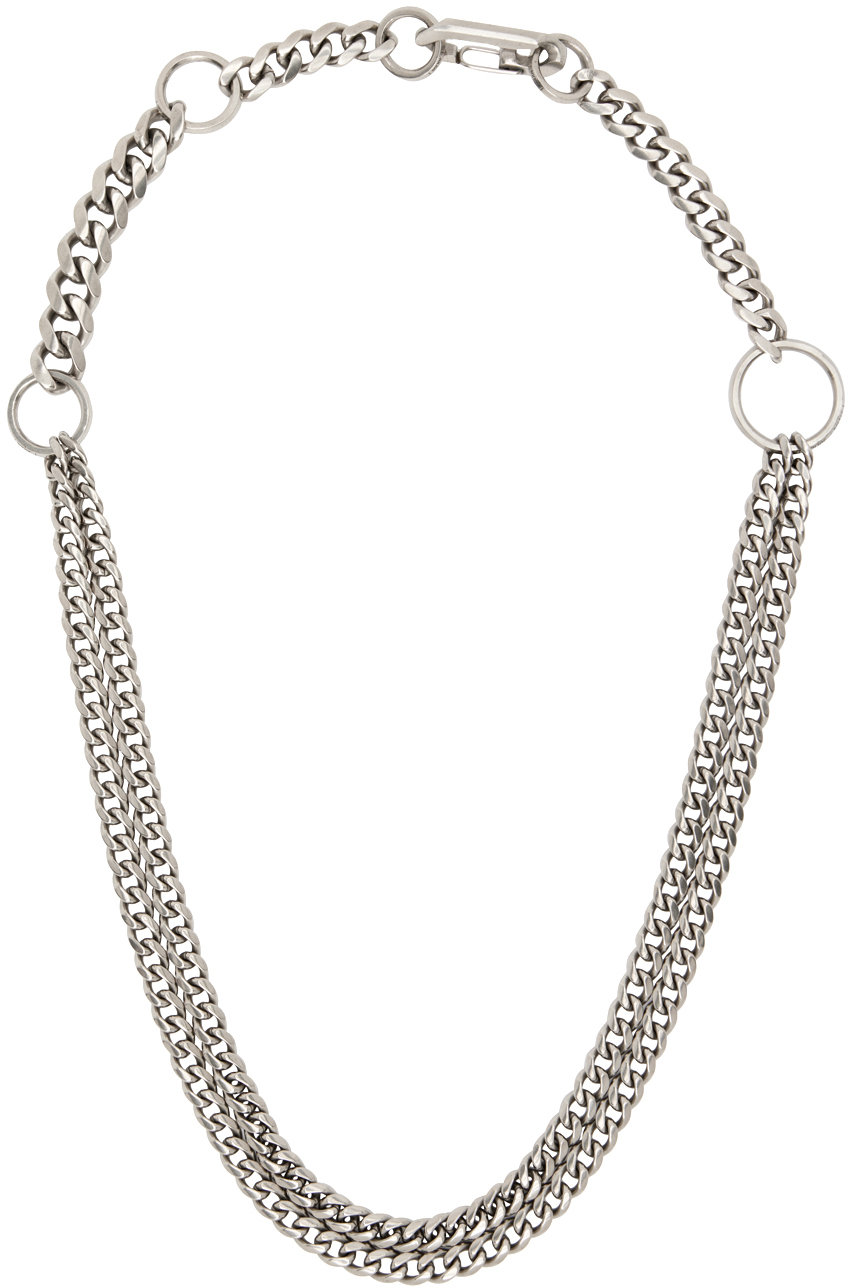 Silver Multi Chain Neck