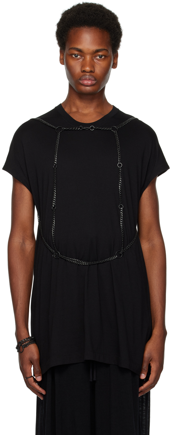 Julius: Black Body Chain Harness | SSENSE