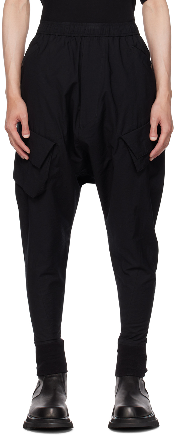 Julius: Black Track Cargo Pants | SSENSE