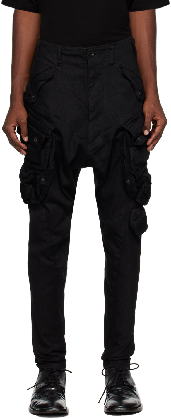 Black Zip Cargo Pants