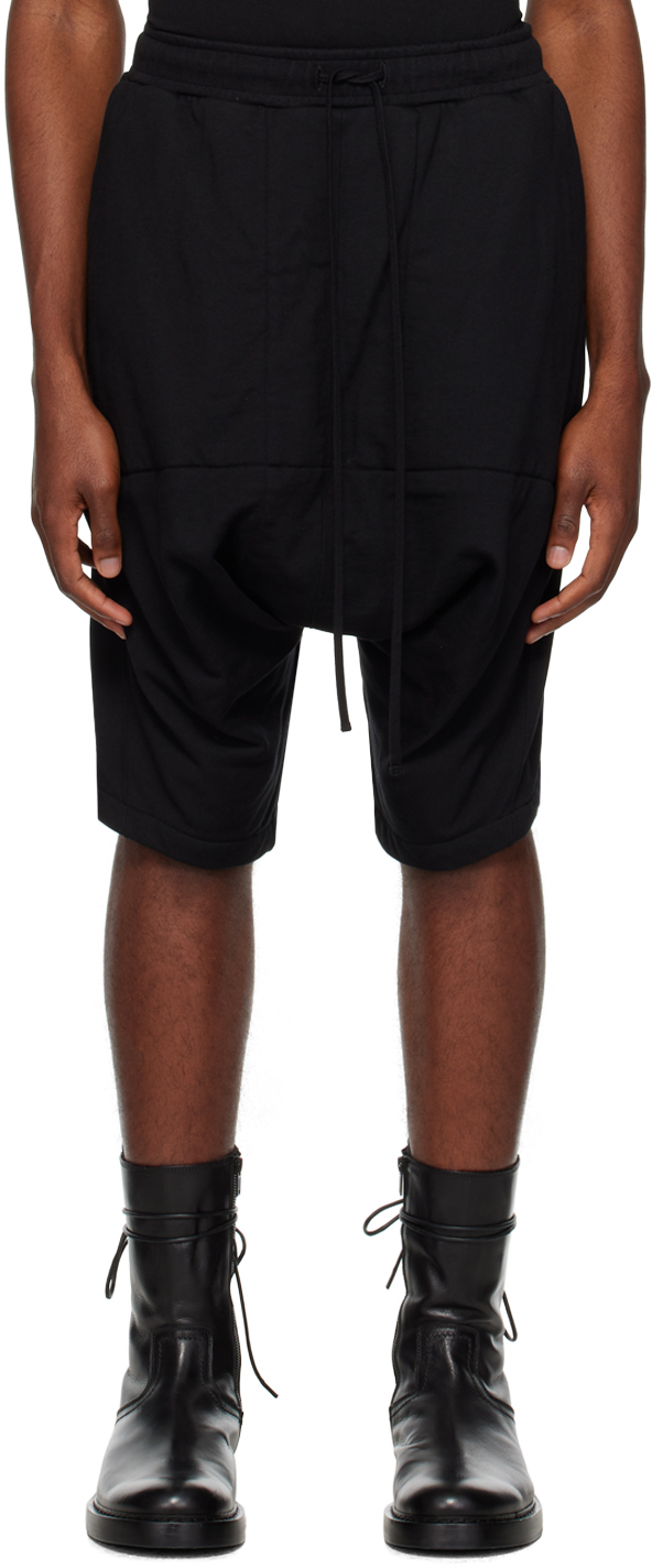 Julius Sarrouel Drop-crotch Shorts In Black