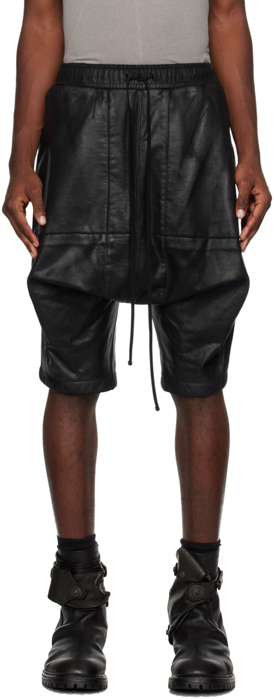 Julius: Black Over Crotch Shorts | SSENSE
