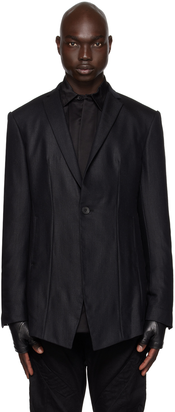 Black Button Blazer