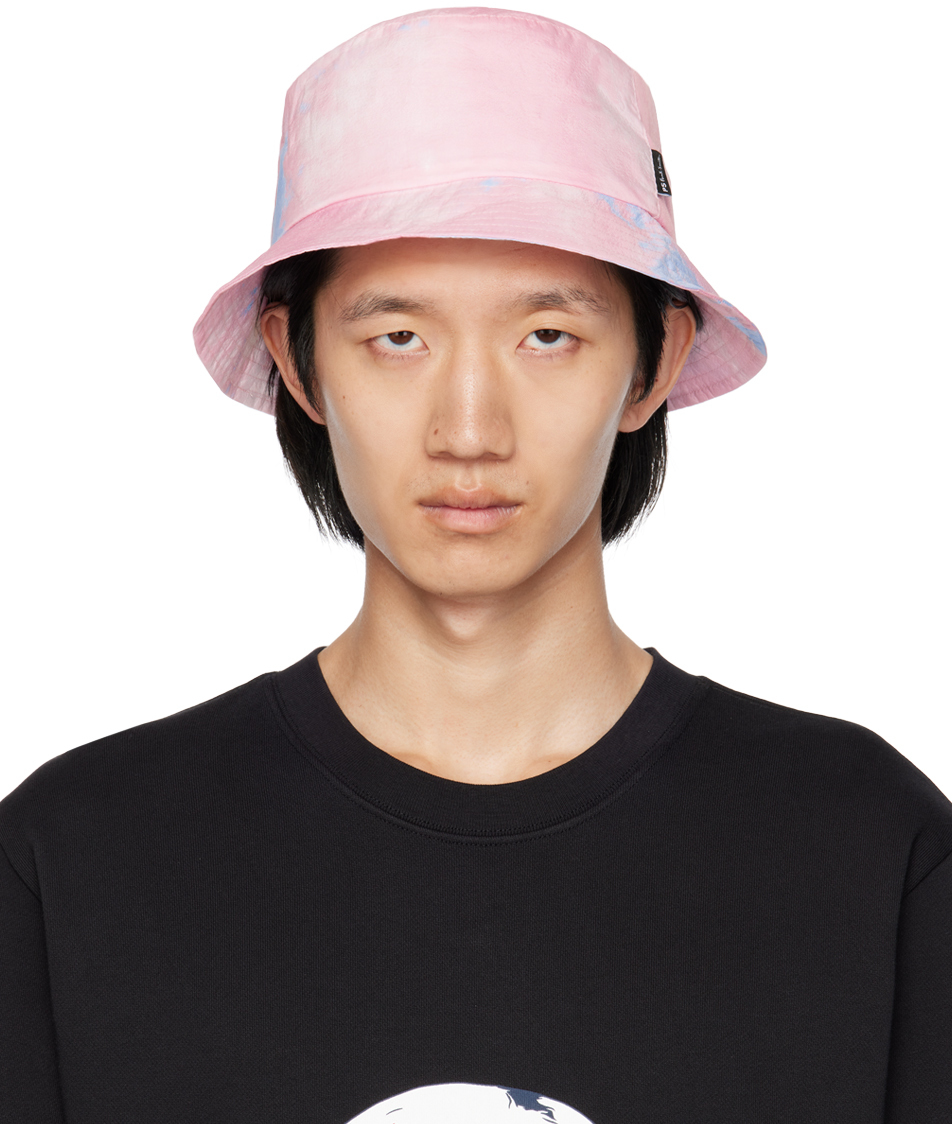 Ps By Paul Smith Tie-dye Print Bucket Hat In 22 Pinks