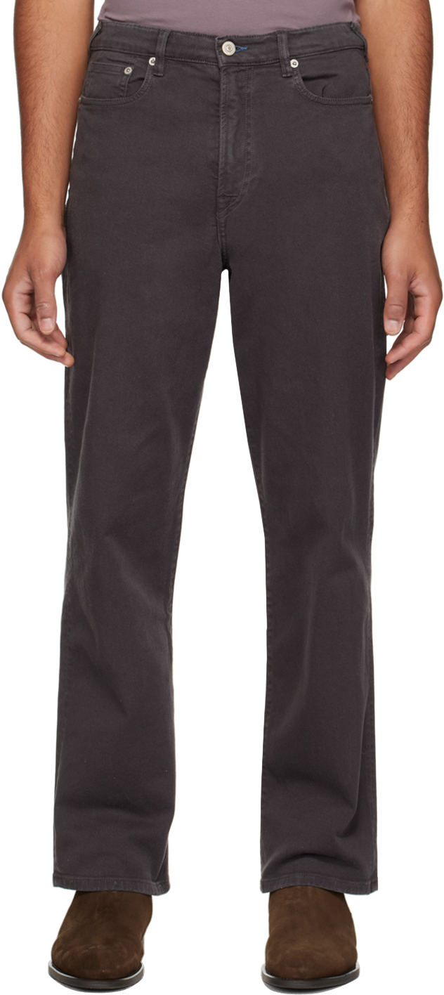 Ps By Paul Smith Gray Relaxed-fit Jeans In 77a Blacks