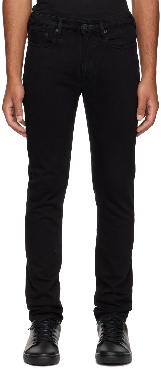 Ps By Paul Smith Mid-rise Slim-cut Jeans In Schwarz