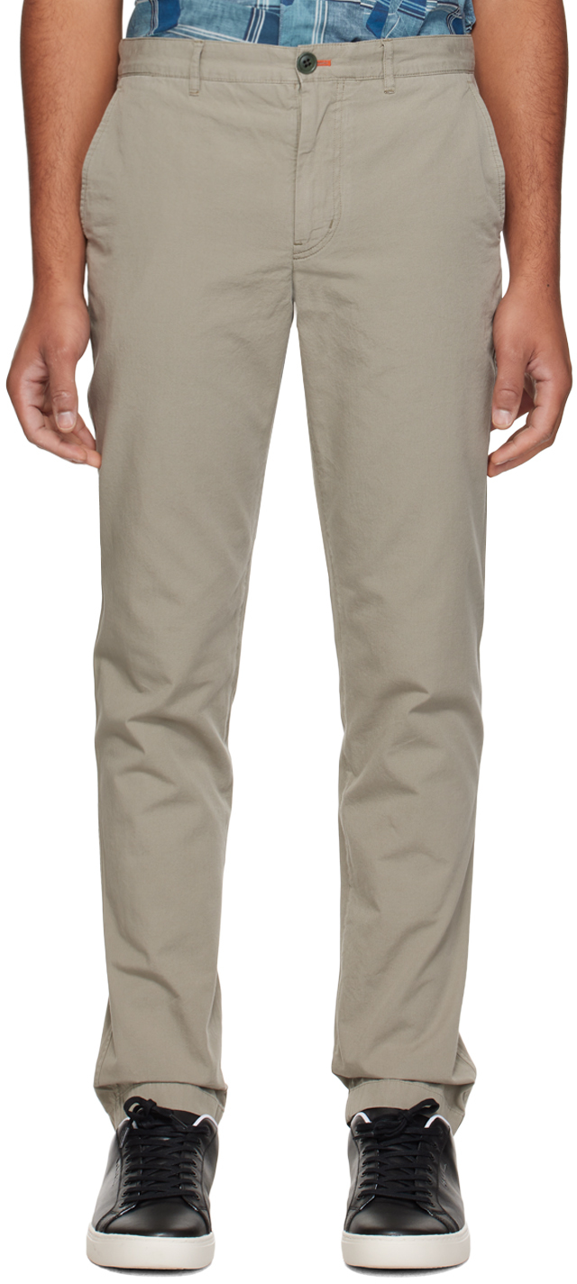 Ps By Paul Smith Green Patch Trousers In 31 Greens