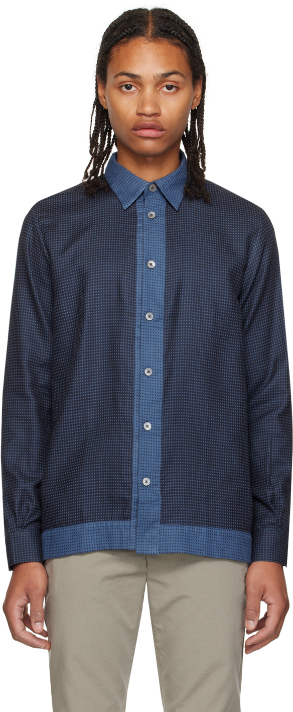 Navy Polka Dot Shirt