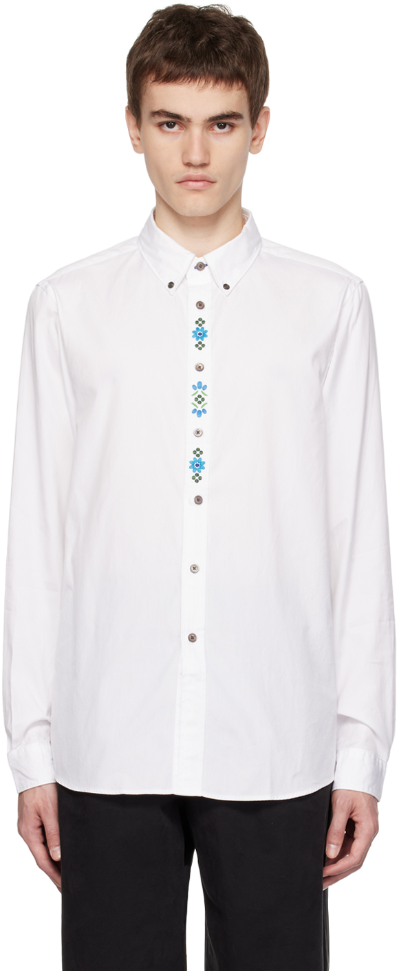 White Embroidered Shirt