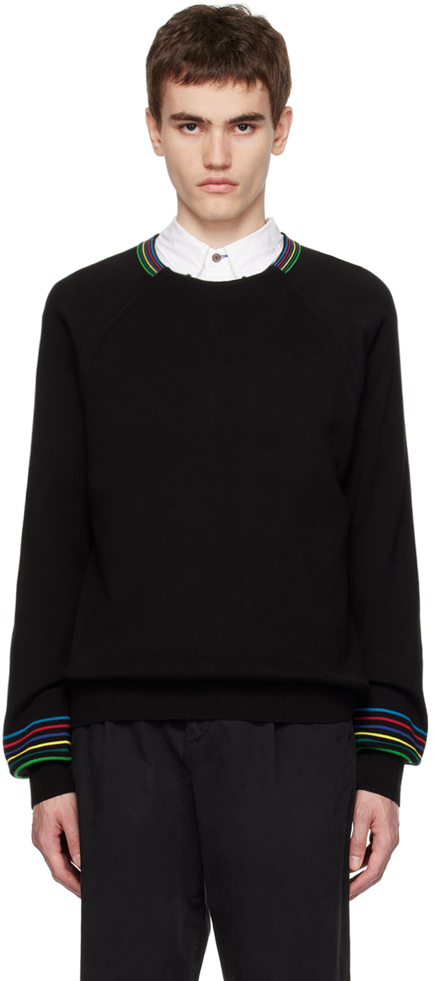 PS by Paul Smith: Black Striped Sweater | SSENSE