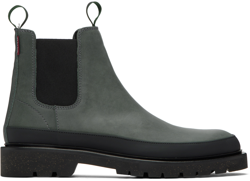 Ps By Paul Smith Gray Geyser Chelsea Boots In 70 Greys