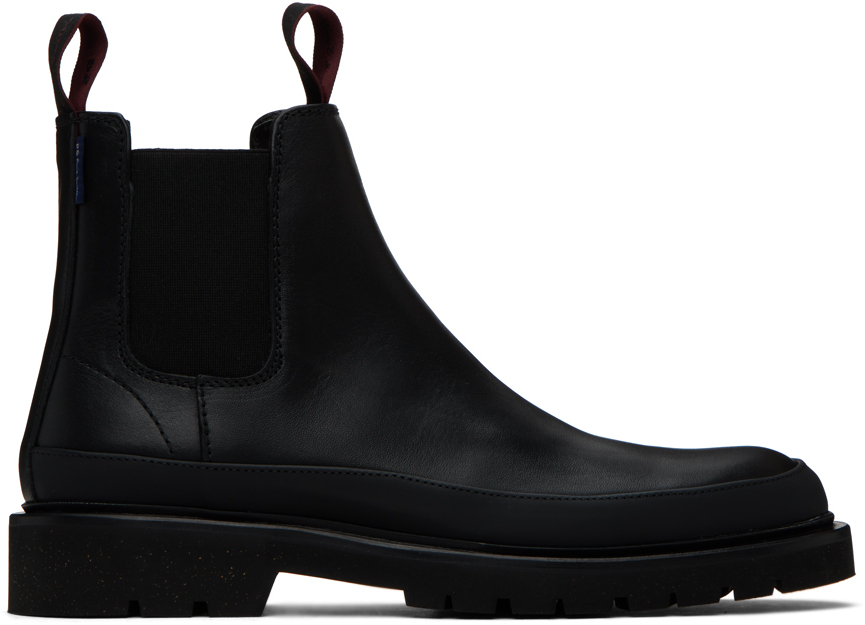 Ps By Paul Smith Black Geyser Chelsea Boots In 79 Blacks