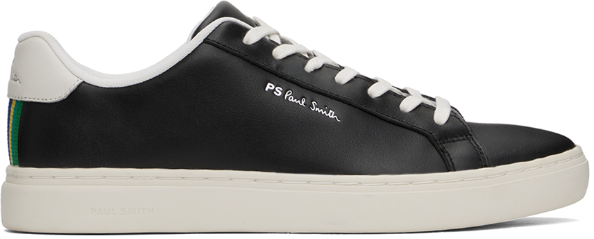 Ps By Paul Smith Rex Leather Sneakers In Black