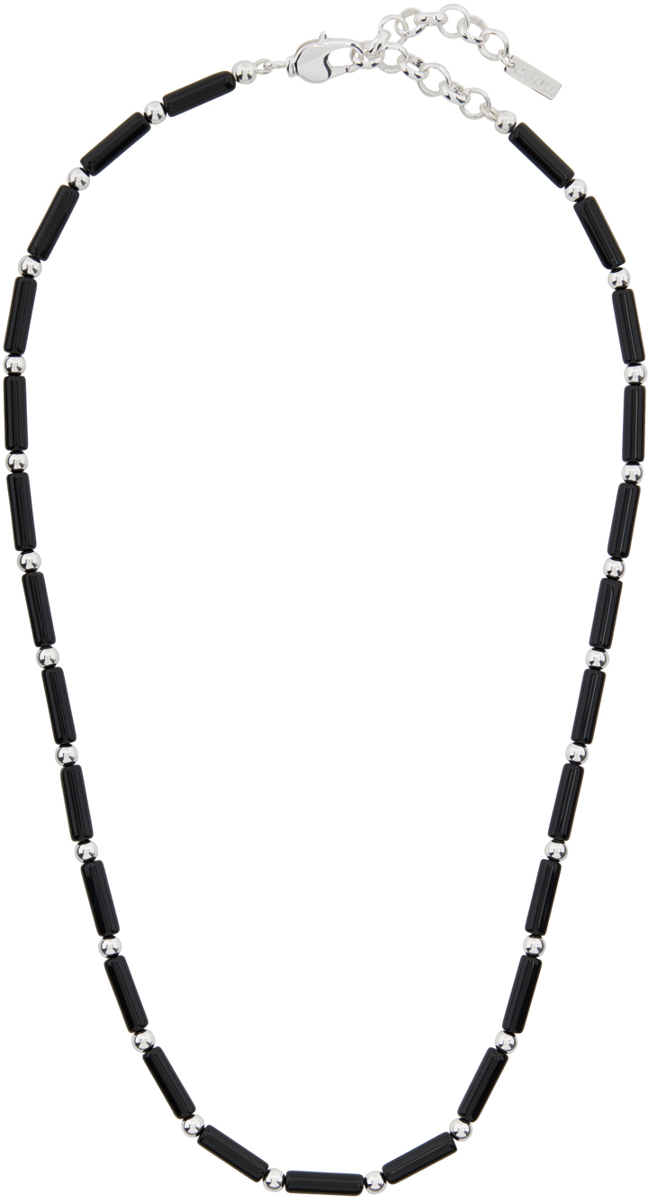 Eliou Erec Onyx & Sterling-silver Necklace In Black | ModeSens