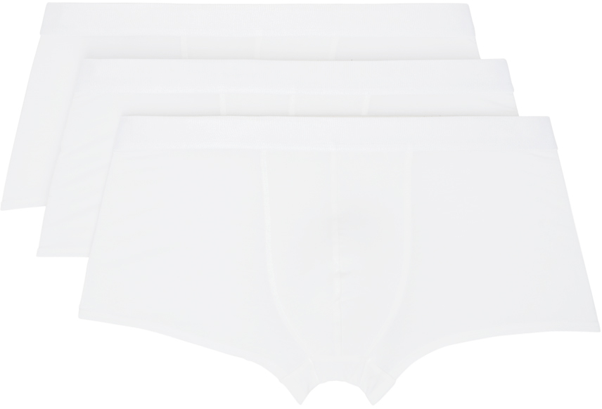 Three-Pack White Boxers by CDLP on Sale