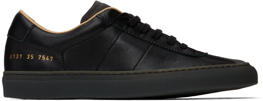 Common Projects Black Court Classic Trainers In 7547 Black