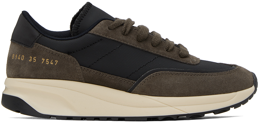 Brown & Black Track Technical Sneakers