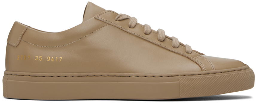 Common Projects Beige Achilles Low Sneakers