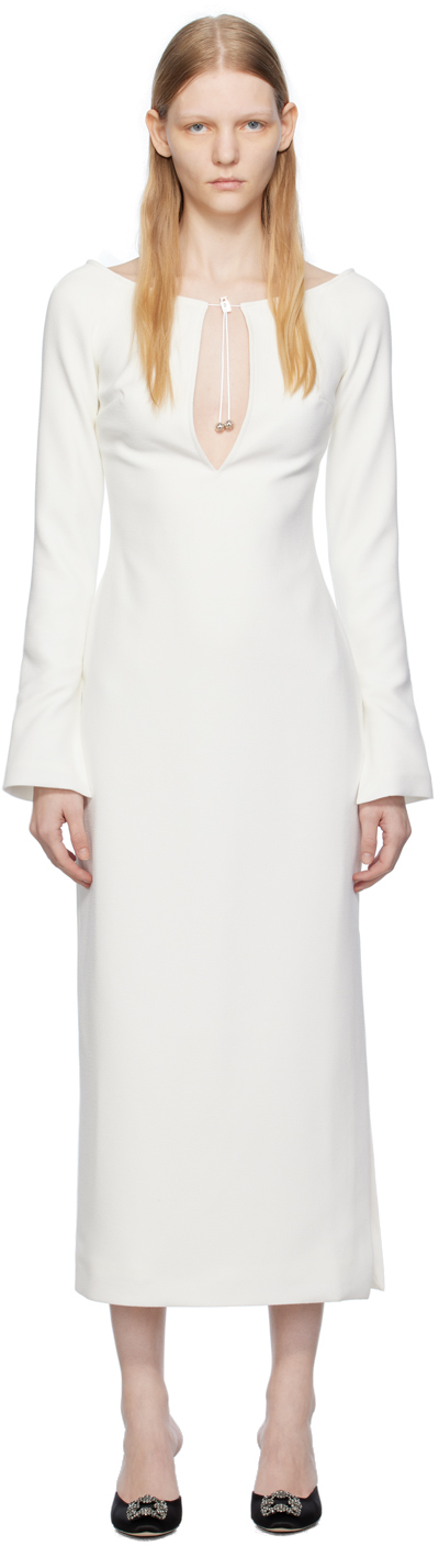 White Solare Midi Dress