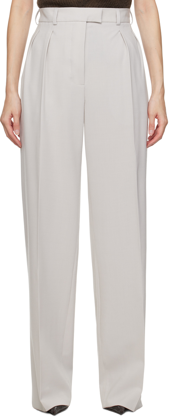 Shop 16arlington Gray Herus Trousers In Putty
