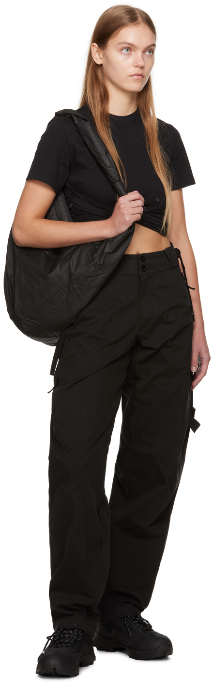 Hyein Seo Black Drapery Backpack | Smart Closet