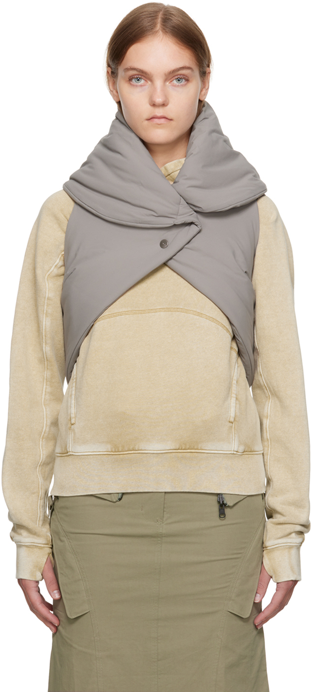 Khaki Origami Bag Vest by Hyein Seo on Sale