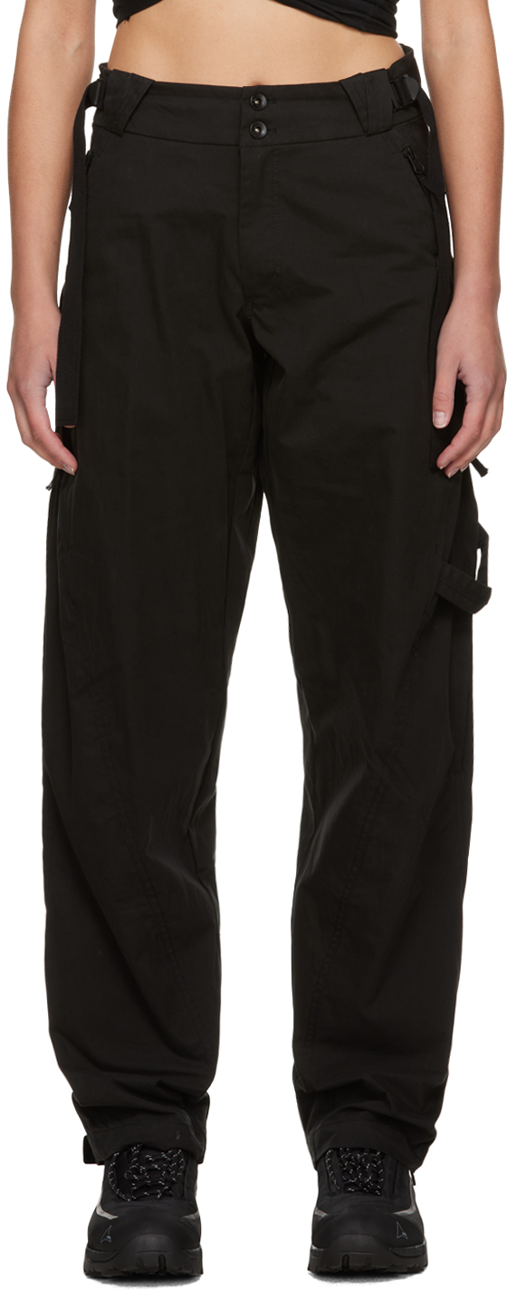 Black Vented Trousers