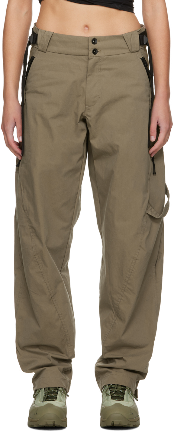 Khaki Vented Trousers