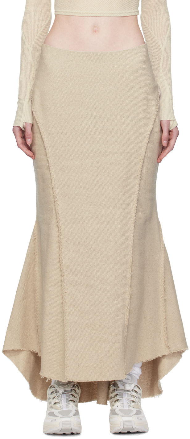 Hyein Seo Off-white Waist Bag Skirt In Sand