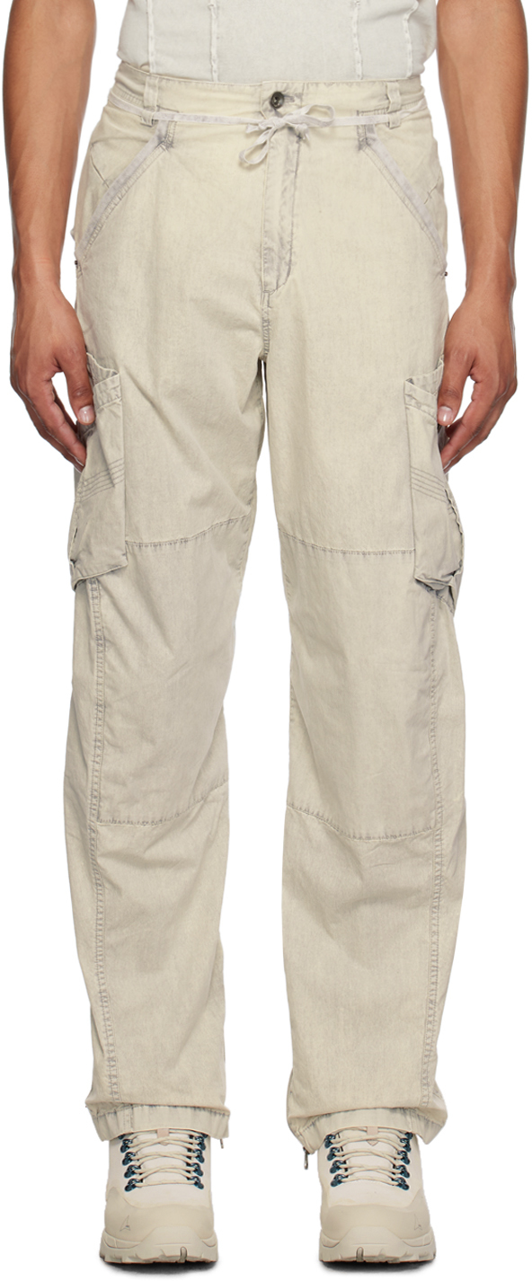 Pantalon Cargo Extensible Lost Daze Drop Taille L - Fabriqué USA, Entrejambe Ajustable, Noir