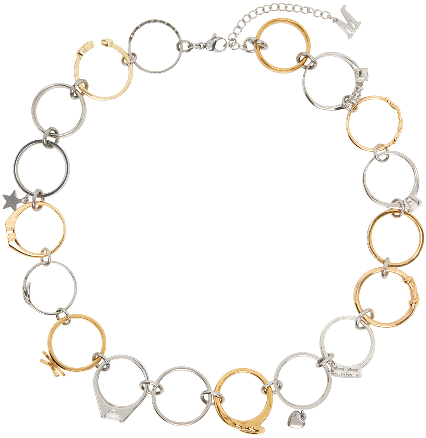 Marland Backus Silver & Gold Ring Necklace | Smart Closet