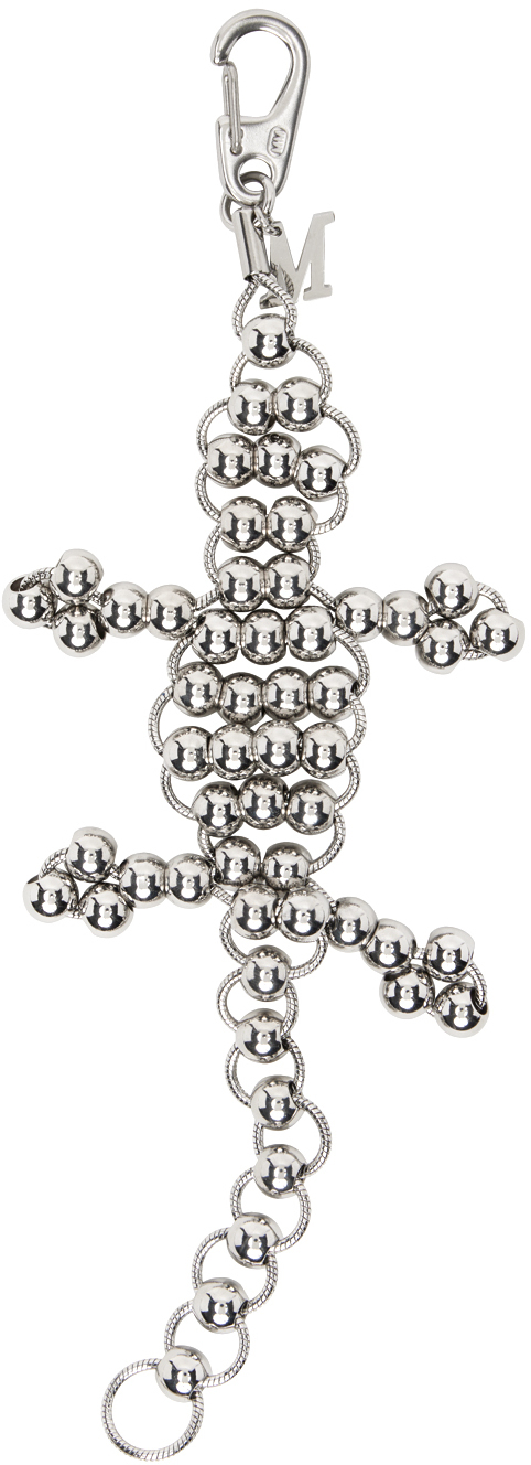Marland Backus: Silver Chrome Charm Bracelet