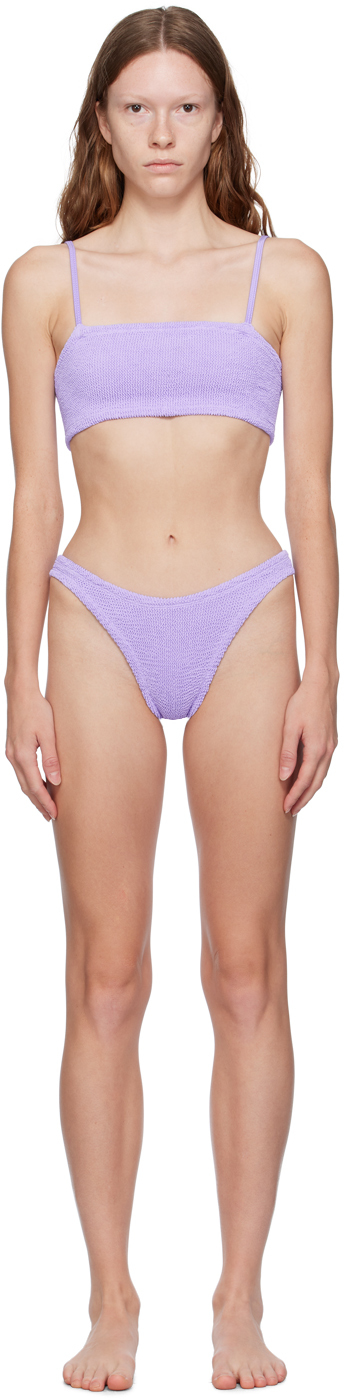Shop Hunza G Purple Gigi Bikini In Lilac