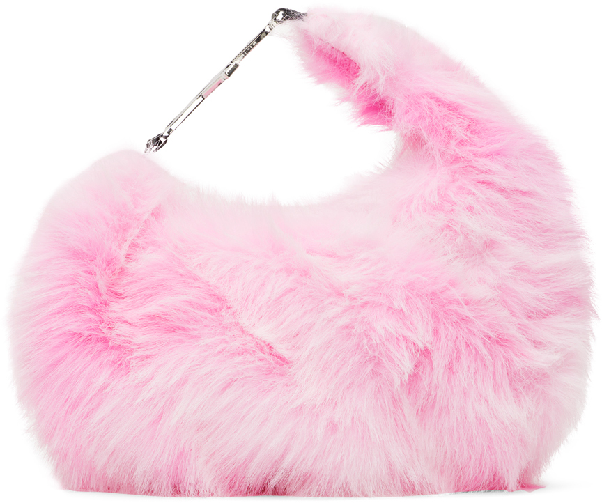 1xblue Ssense Exclusive Pink Faux-fur Bag | ModeSens