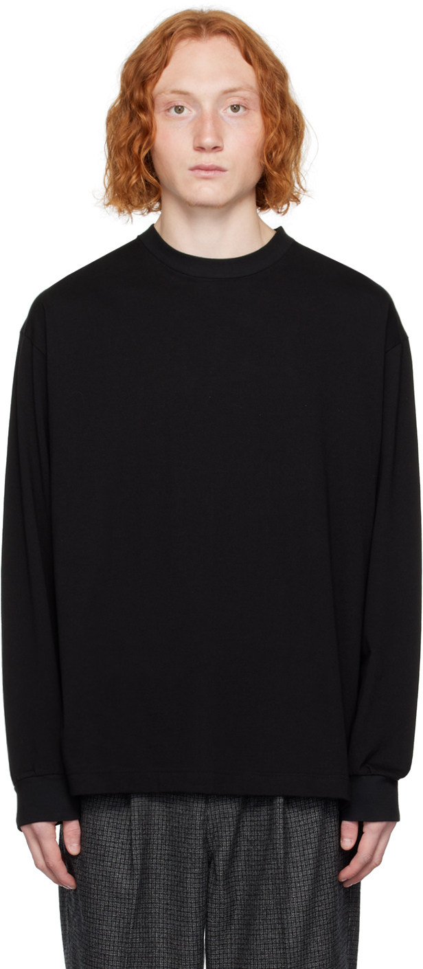 Black Baggy Long Sleeve T-Shirt by SOPHNET. on Sale