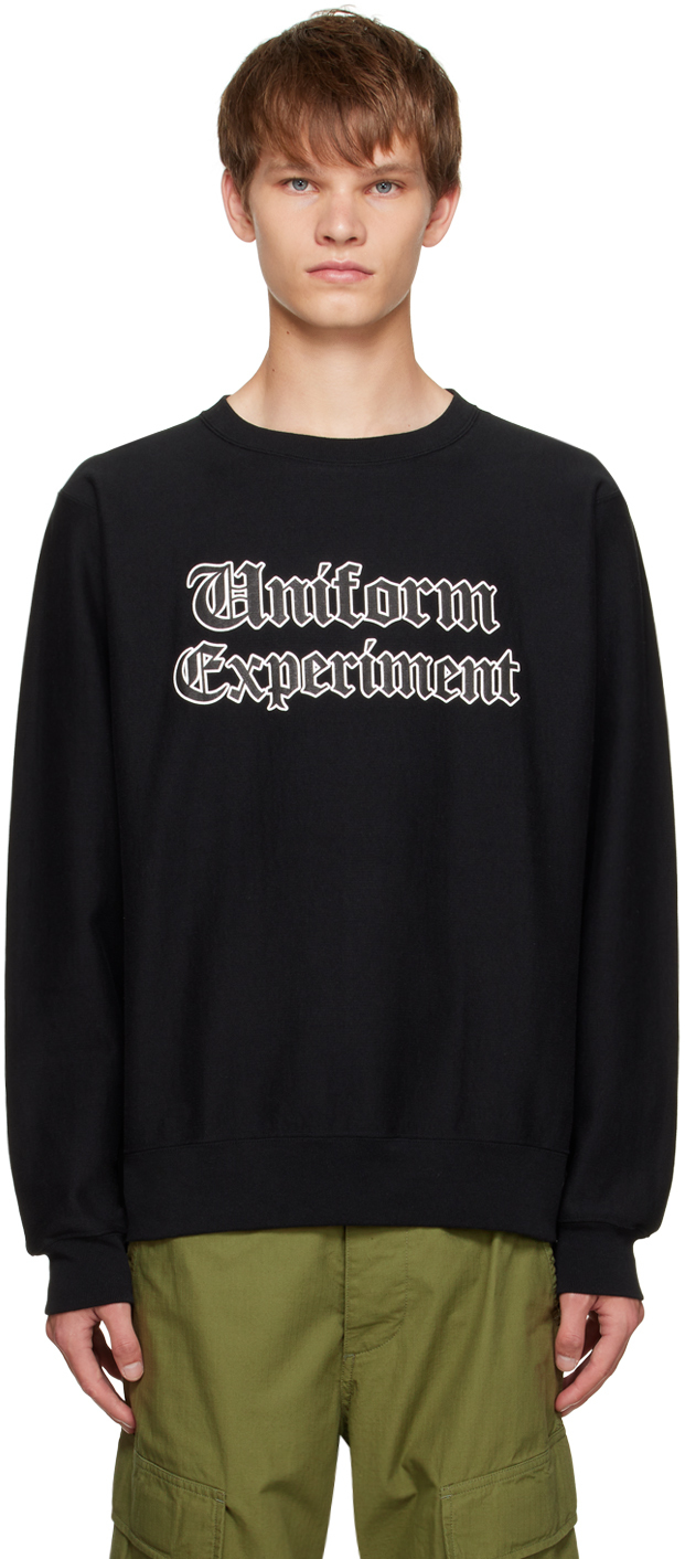 Black Printed Sweatshirt