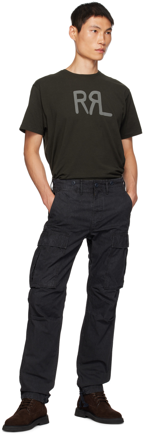 RRL Hudson Straight-Leg Twill Cargo Trousers for Men