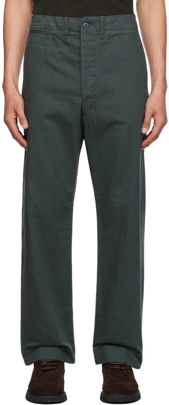 RRL: Navy Field Trousers | SSENSE