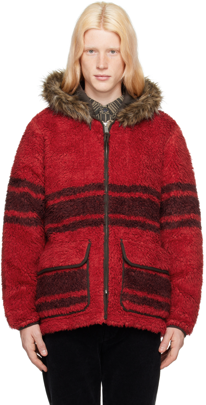 Red Striped Coat by RRL on Sale