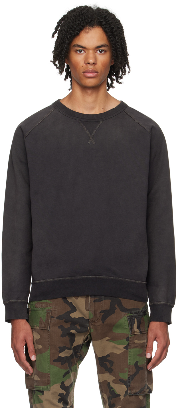 Black Heavyweight Sweatshirt by RRL on Sale