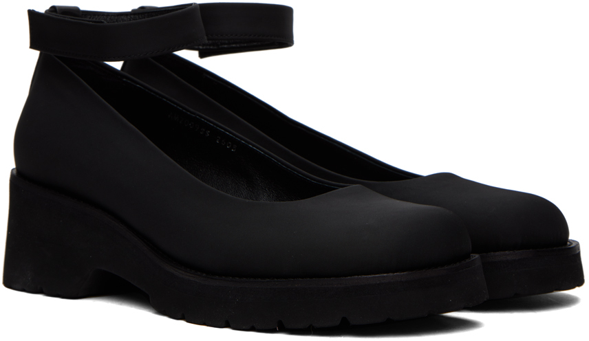 AMOMENTO Black Vibram Mary Jane Loafers | Smart Closet