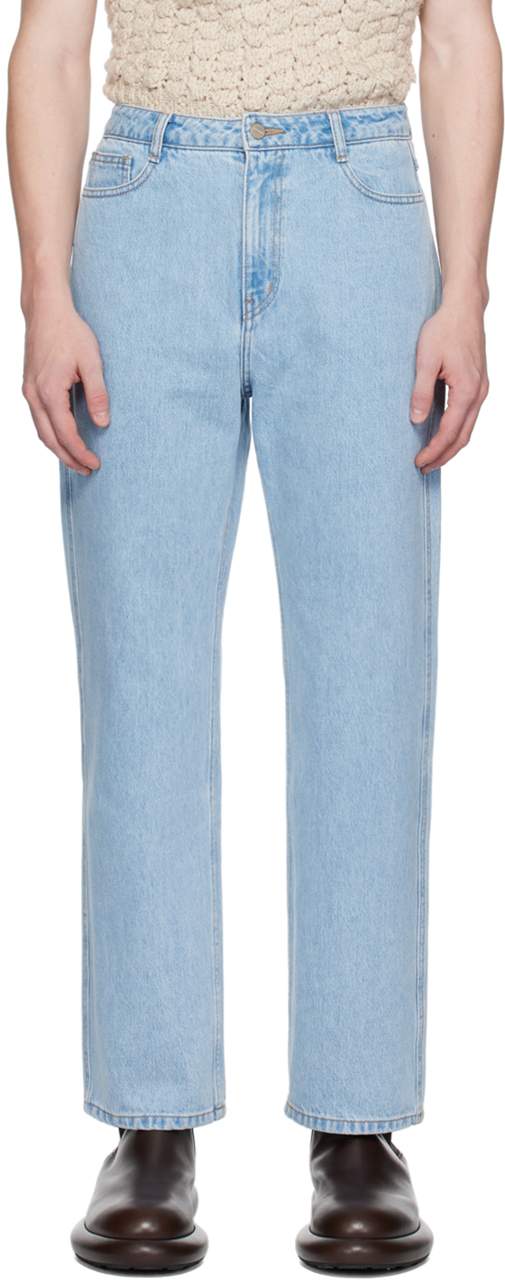 Blue Straight Fit Jeans