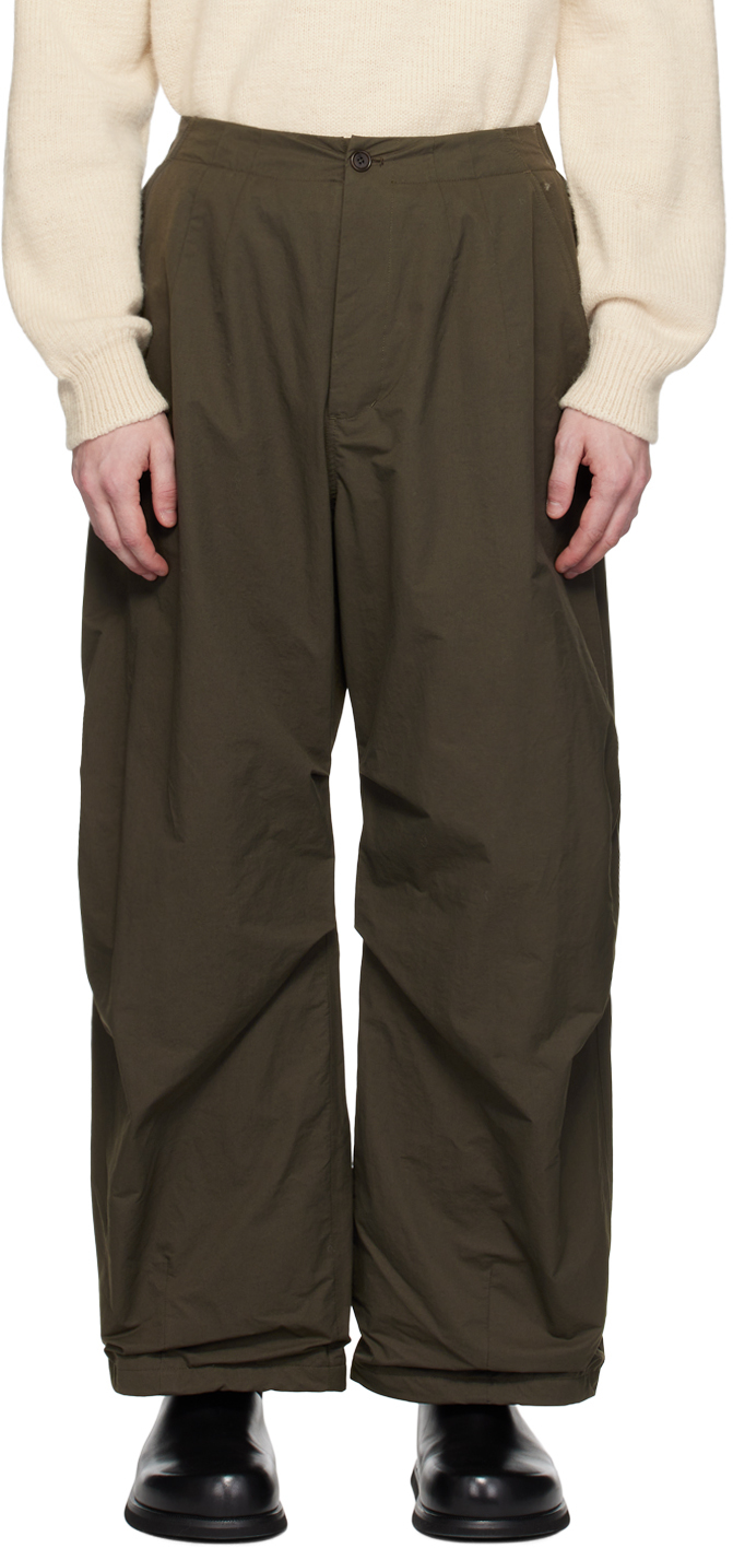 AMOMENTO Ripstop Fatigue Pants Brown