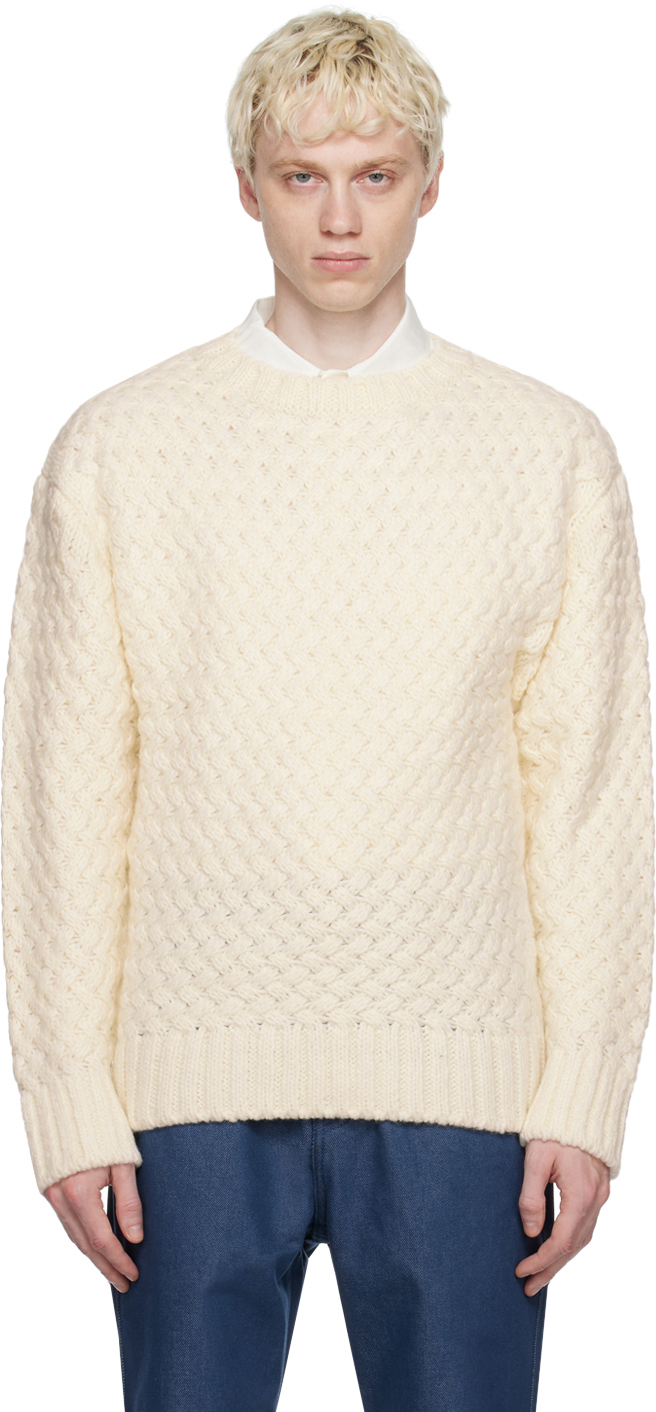 Off-White Textured Sweater