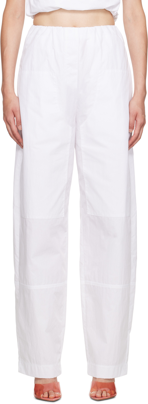 SSENSE Exclusive White Cocoon Trousers by Paris Georgia on Sale