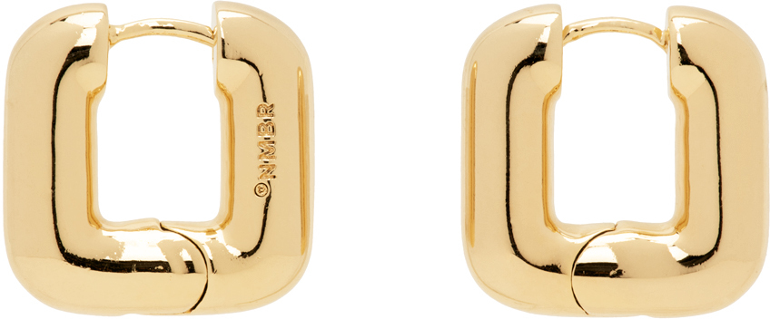 Numbering Gold #5207s Earrings