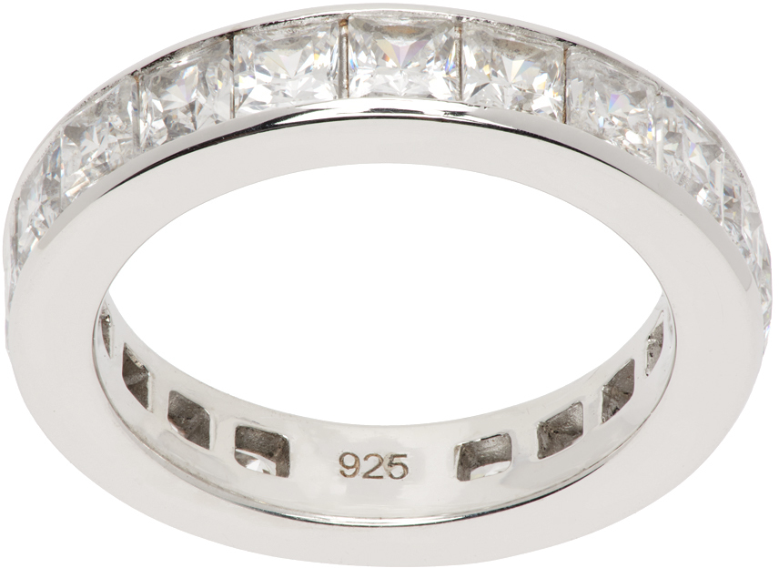 Numbering Silver #7406 Ring In White