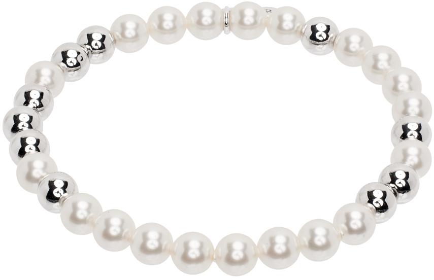 Numbering White #9905 Beads Bracelet