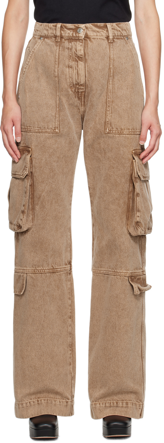 Brown Pocket Jeans