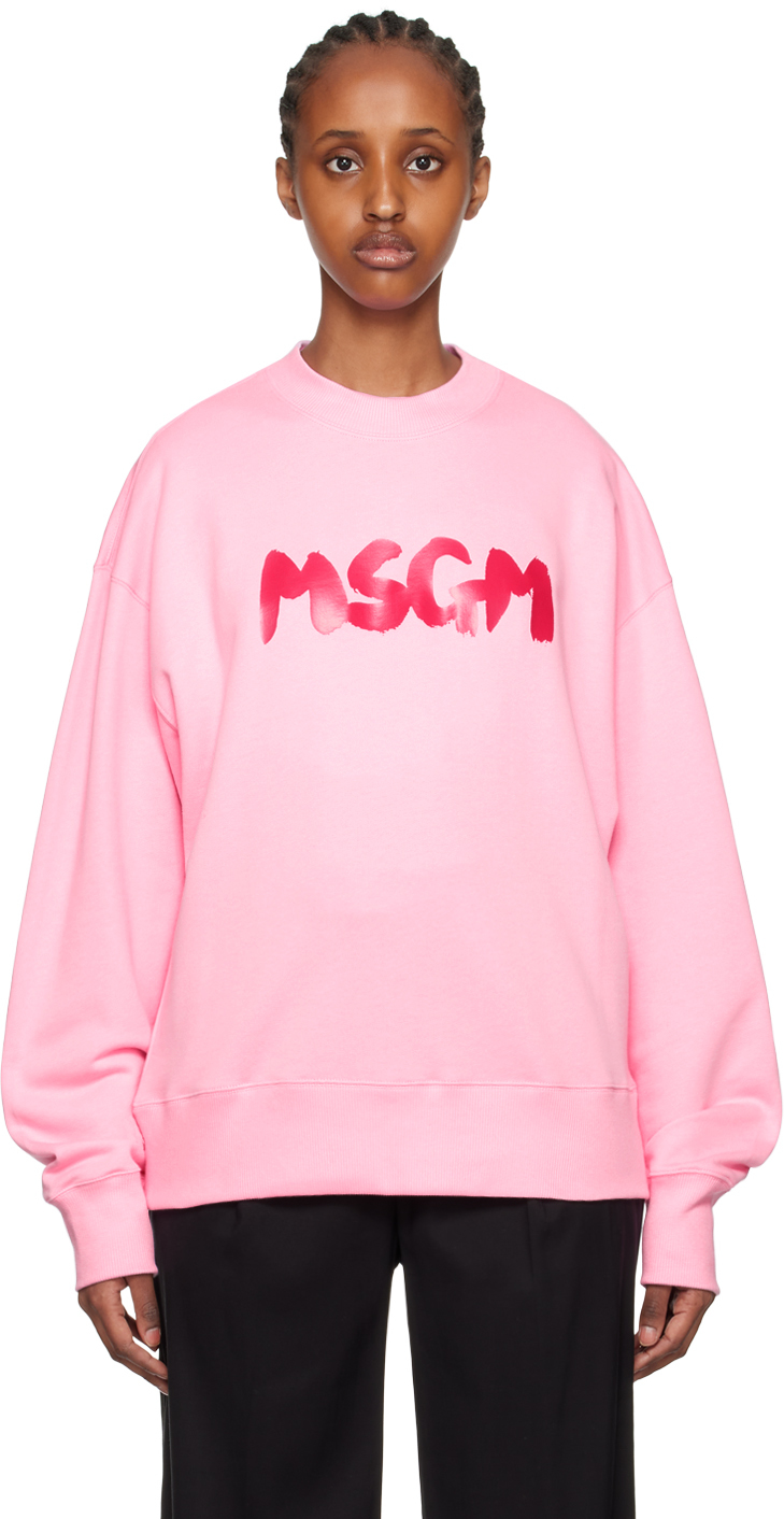 Pink Printed Sweatshirt